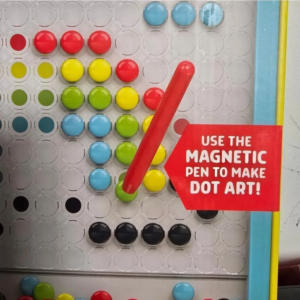 Chuckle & Roar Magnetic Dot Art Designer Travel Art Kit Creativity Game, 3+